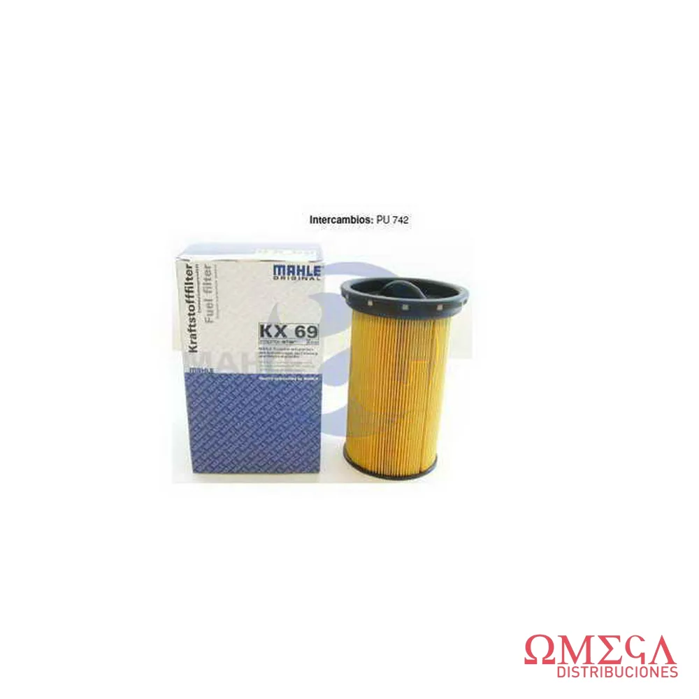 Filtro de combustible Mahle — BMW 320D turbo KX69