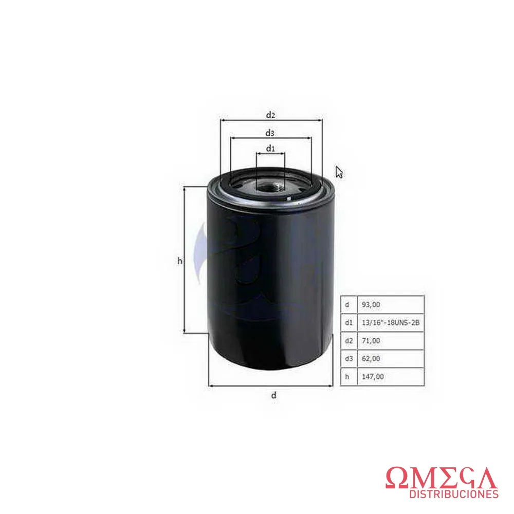 Filtro de combustible Mahle — Cummins/Ford Cargo KC107
