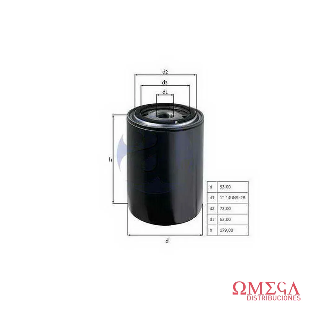 Filtro de combustible Mahle — Cummins NT855 KC133