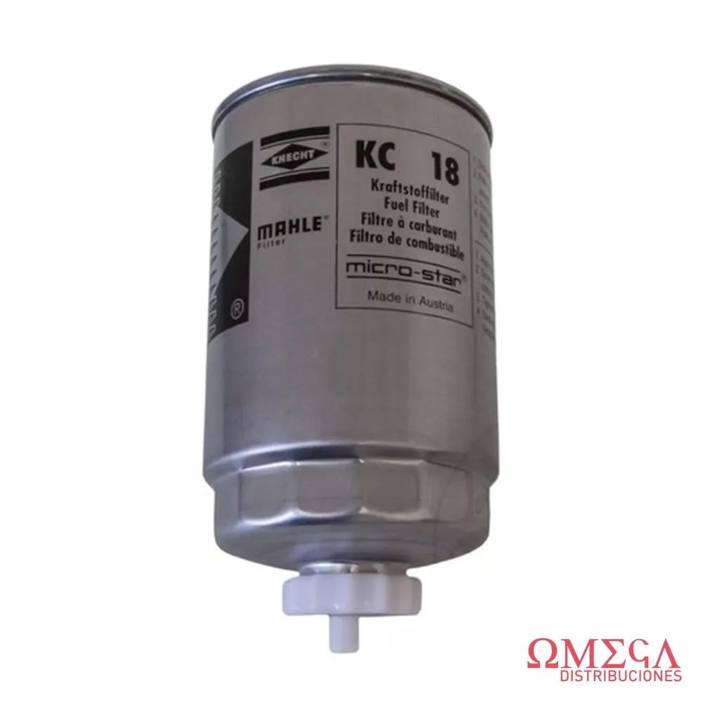 Filtro de combustible Mahle — Fiat Duna diésel KC18