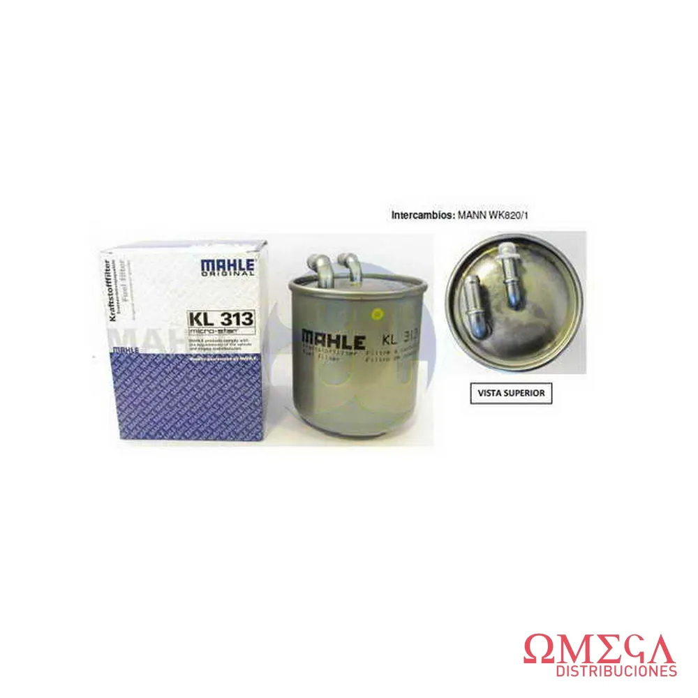 Filtro de combustible Mahle — Mercedes-Benz Automoviles KL313
