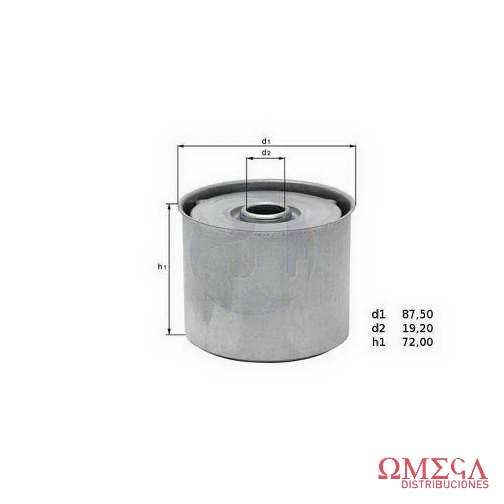 Filtro de combustible Mahle — Perkins 6.354-MF KX23