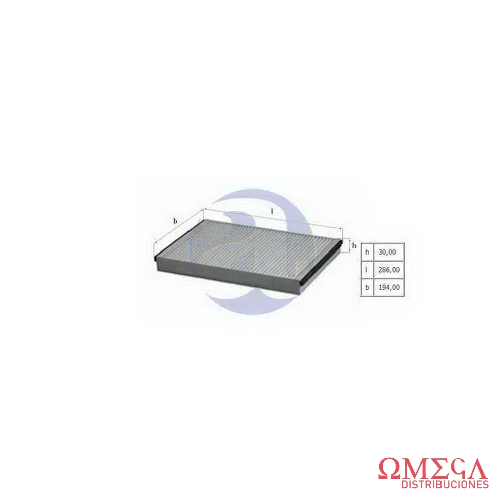 Filtro de aire de habitáculo Mahle — Chevrolet Astra / Vectra LA75