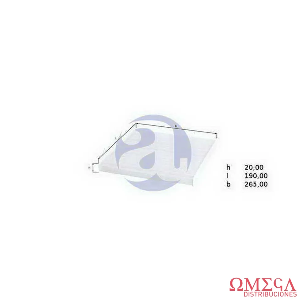 Filtro de aire de habitáculo Mahle — Nissan Sentra/X-Trail LA396