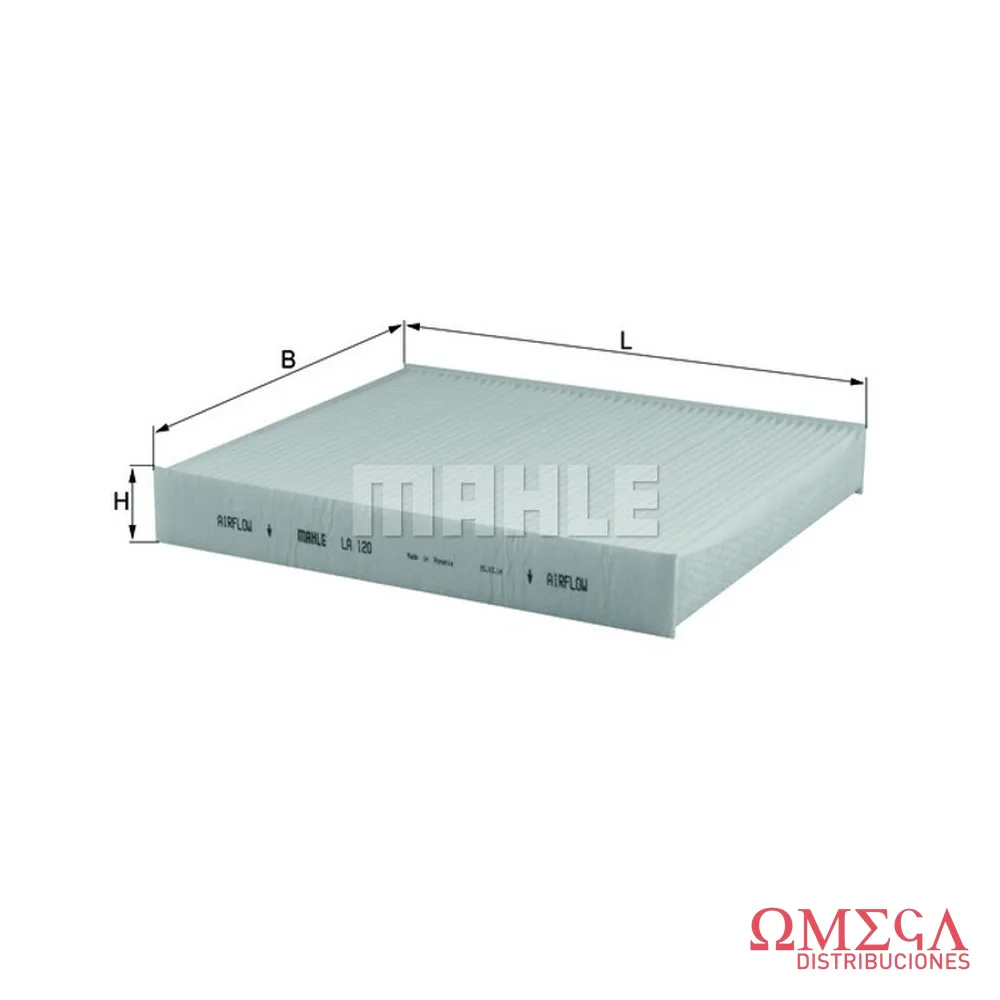 Filtro de aire de habitáculo Mahle — Volkswagen Fox / Suran LA120