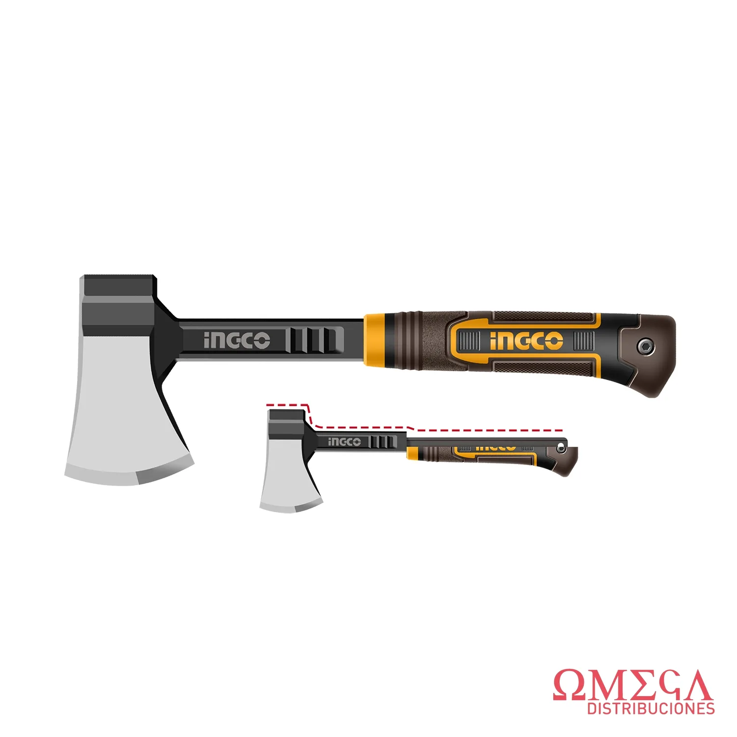 Hacha de mano 600gr anti shock Ingco 701401