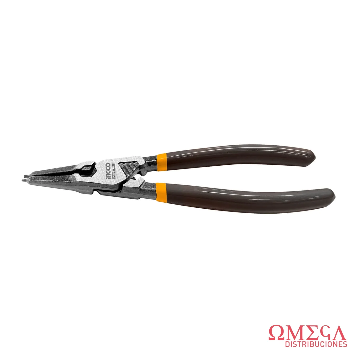 Pinza seeger recta interna 7PLG /180mm industrial Ingco 700746