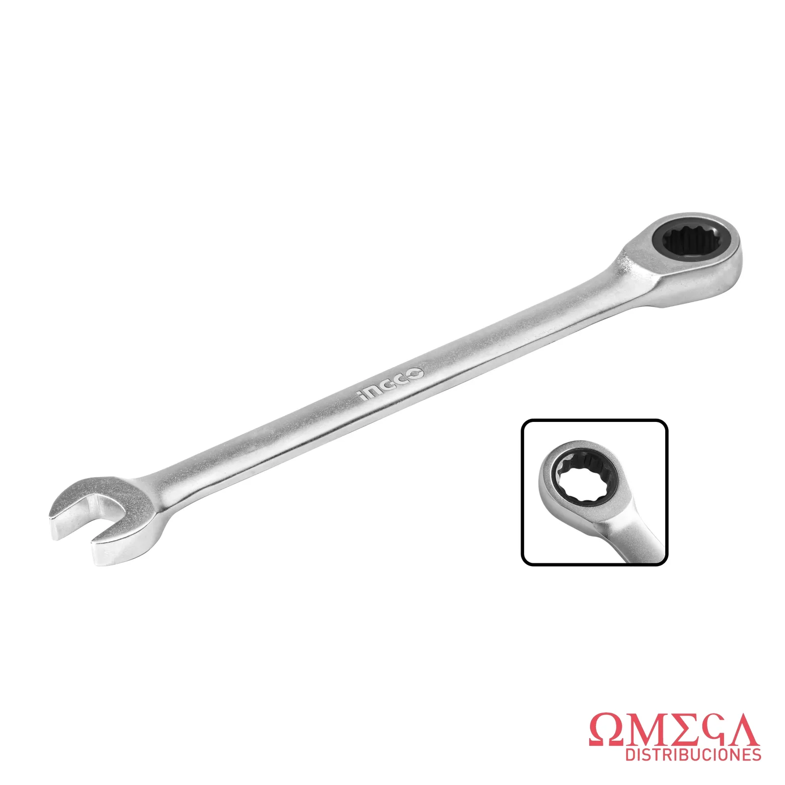 Llave crique combinada 15mm industrial Ingco 70122