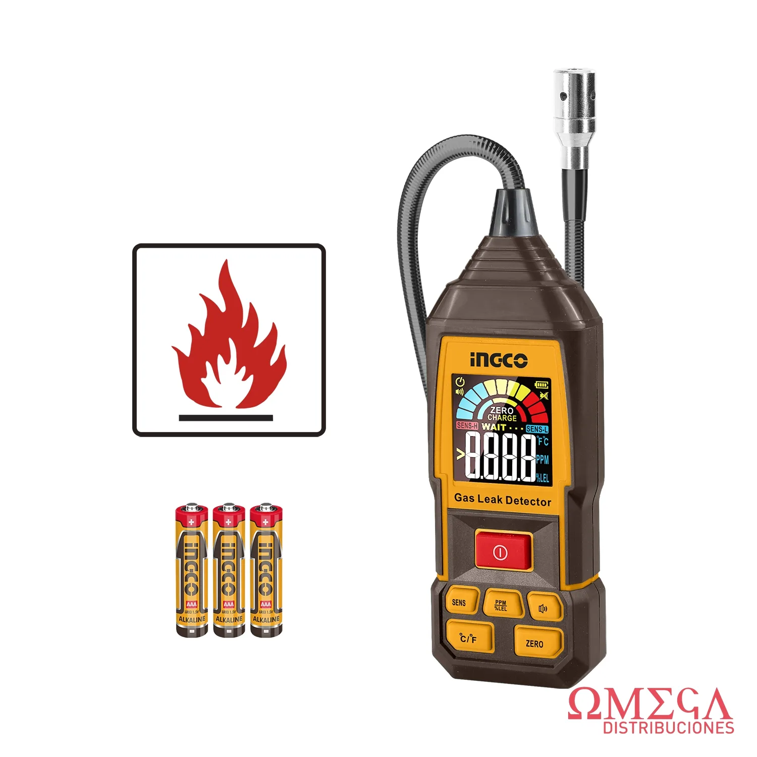 Medidor de gases digital Ingco 701413