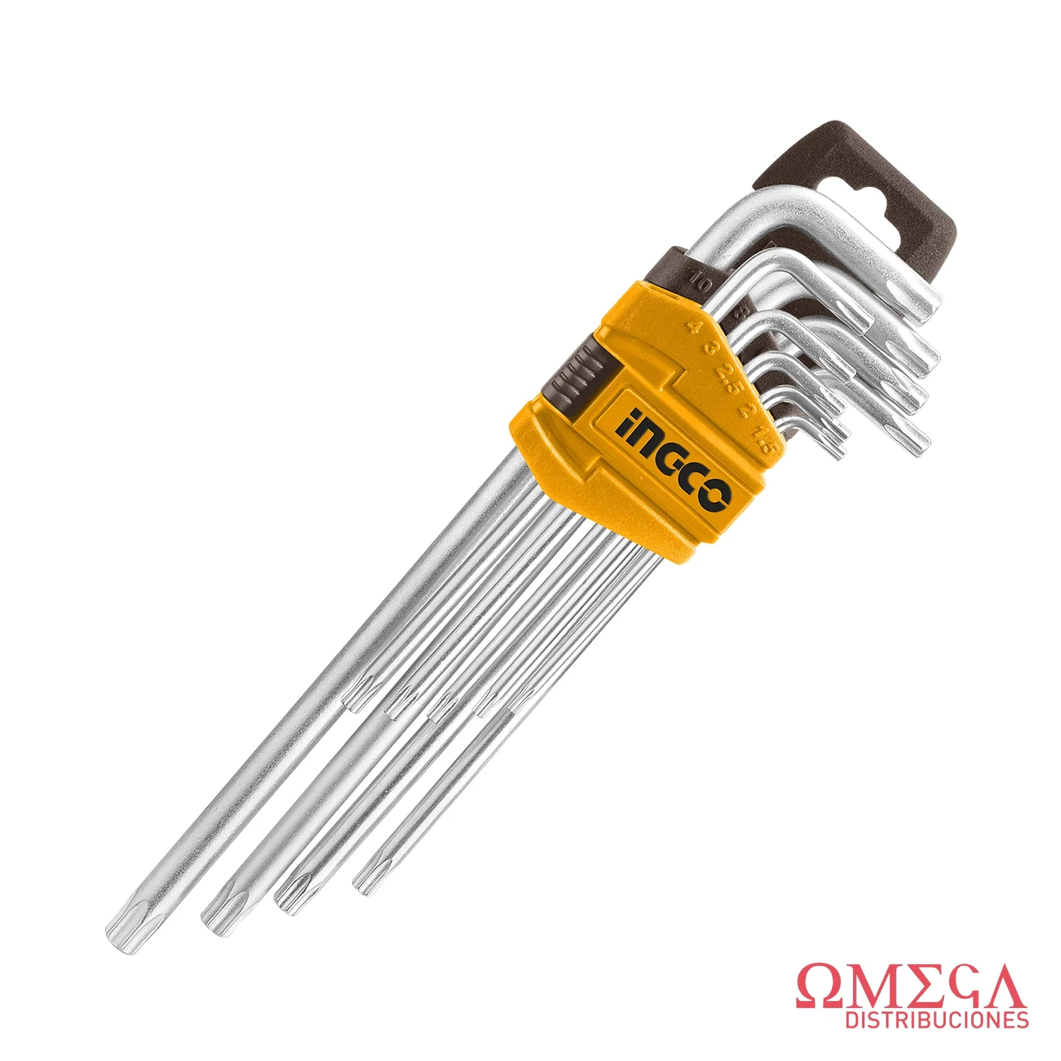 Set X9 llaves torx largas industrial Ingco 701367