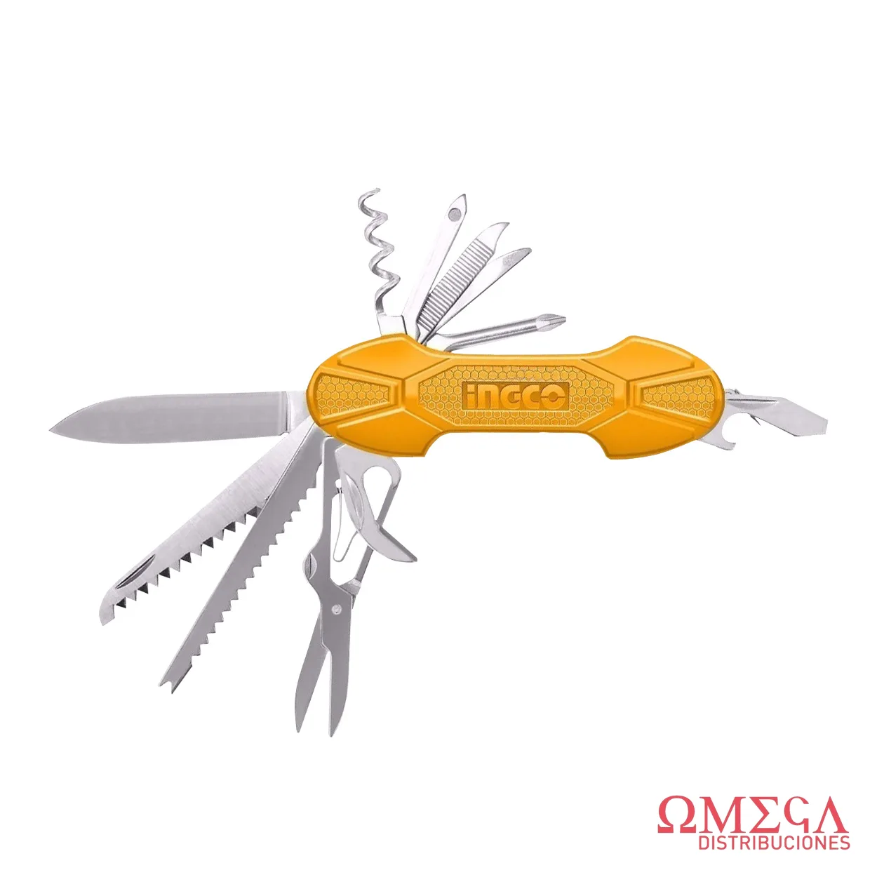 Navaja multifuncion con 15 funciones Ingco 70578