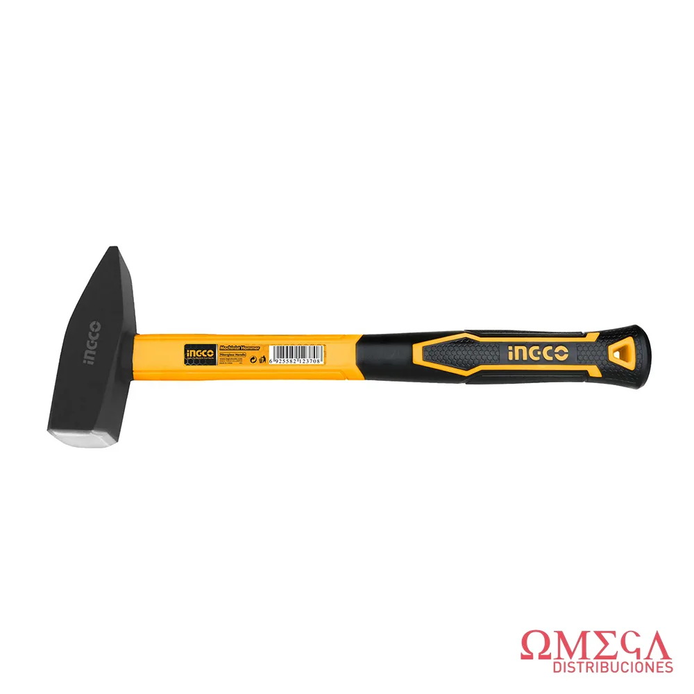 Martillo pena 500gr cabo fibra Ingco 70142