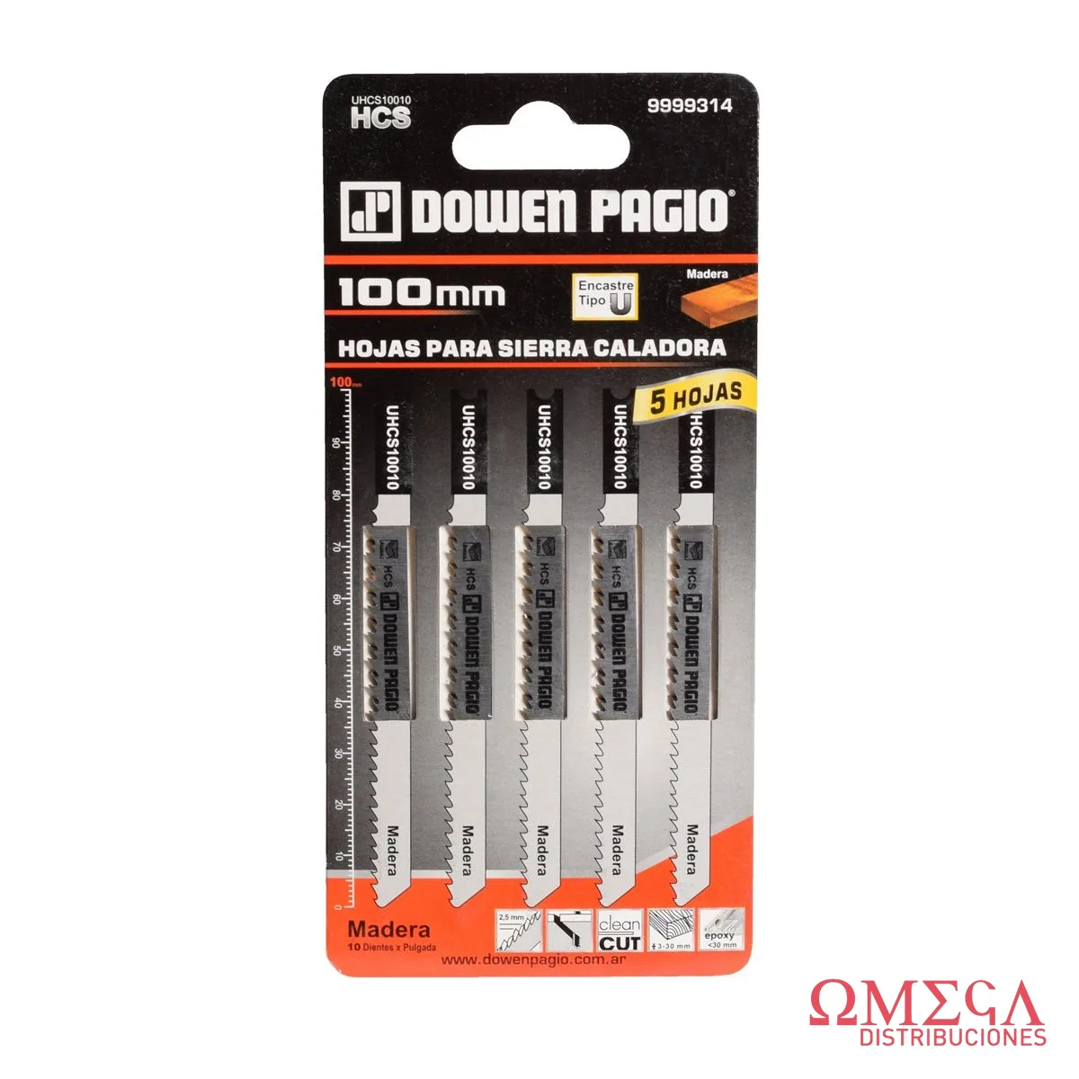 HOJA SIERRA CAL P/MAD L=100-DED:2.5 DP 9999314