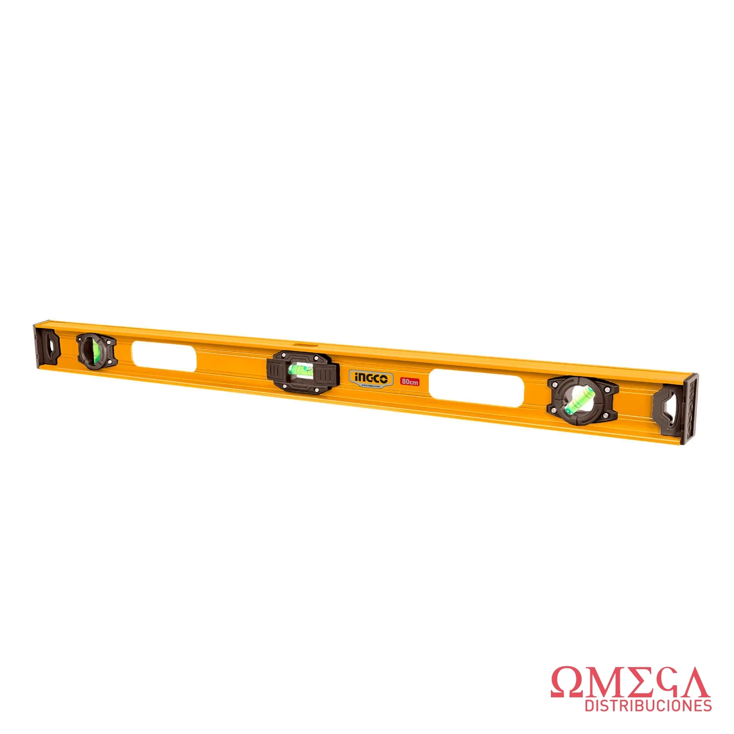Nivel de aluminio magnetico 80cm Ingco 701036
