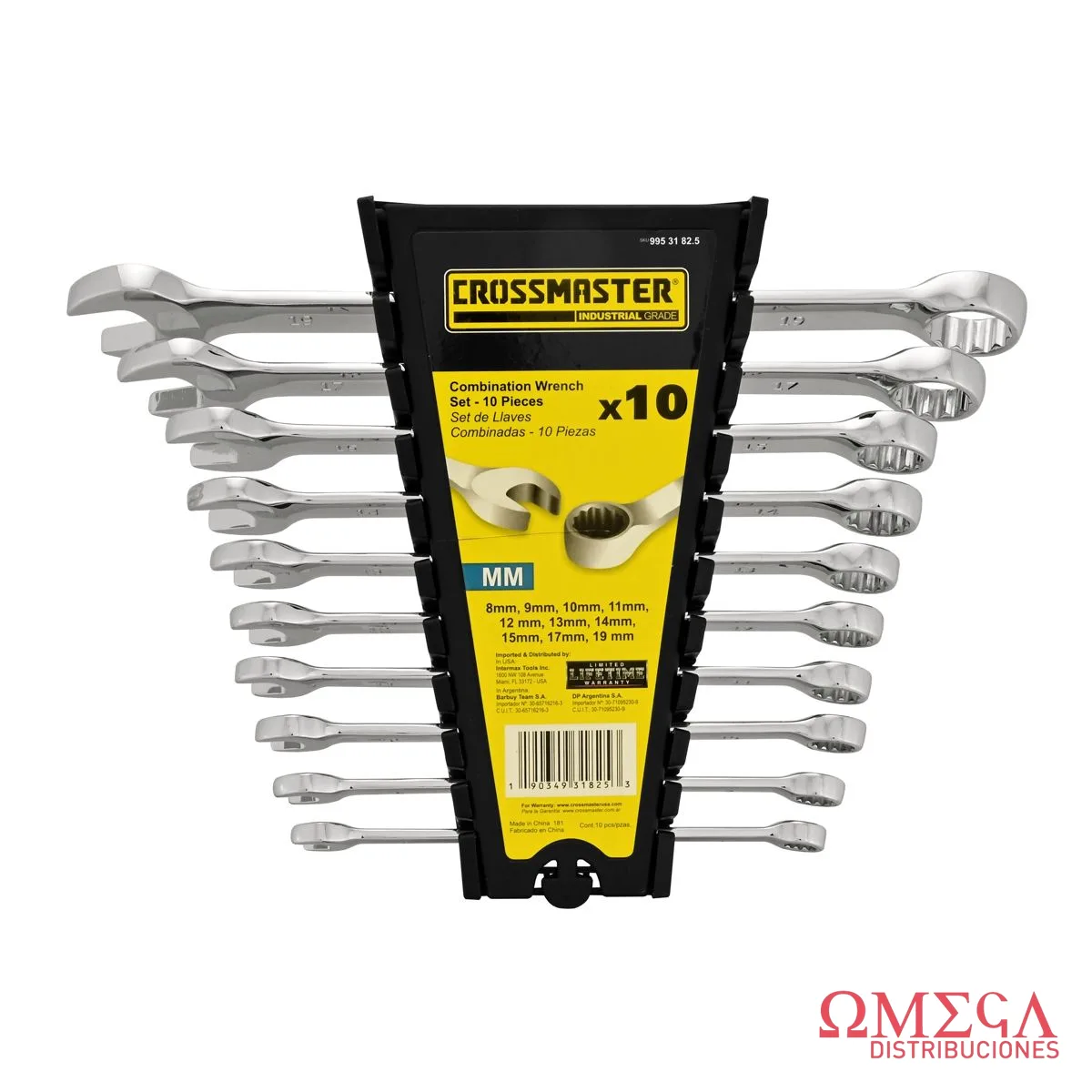 Juego Crossmaster 12 llaves combinadas-metricas CR 9953185.5