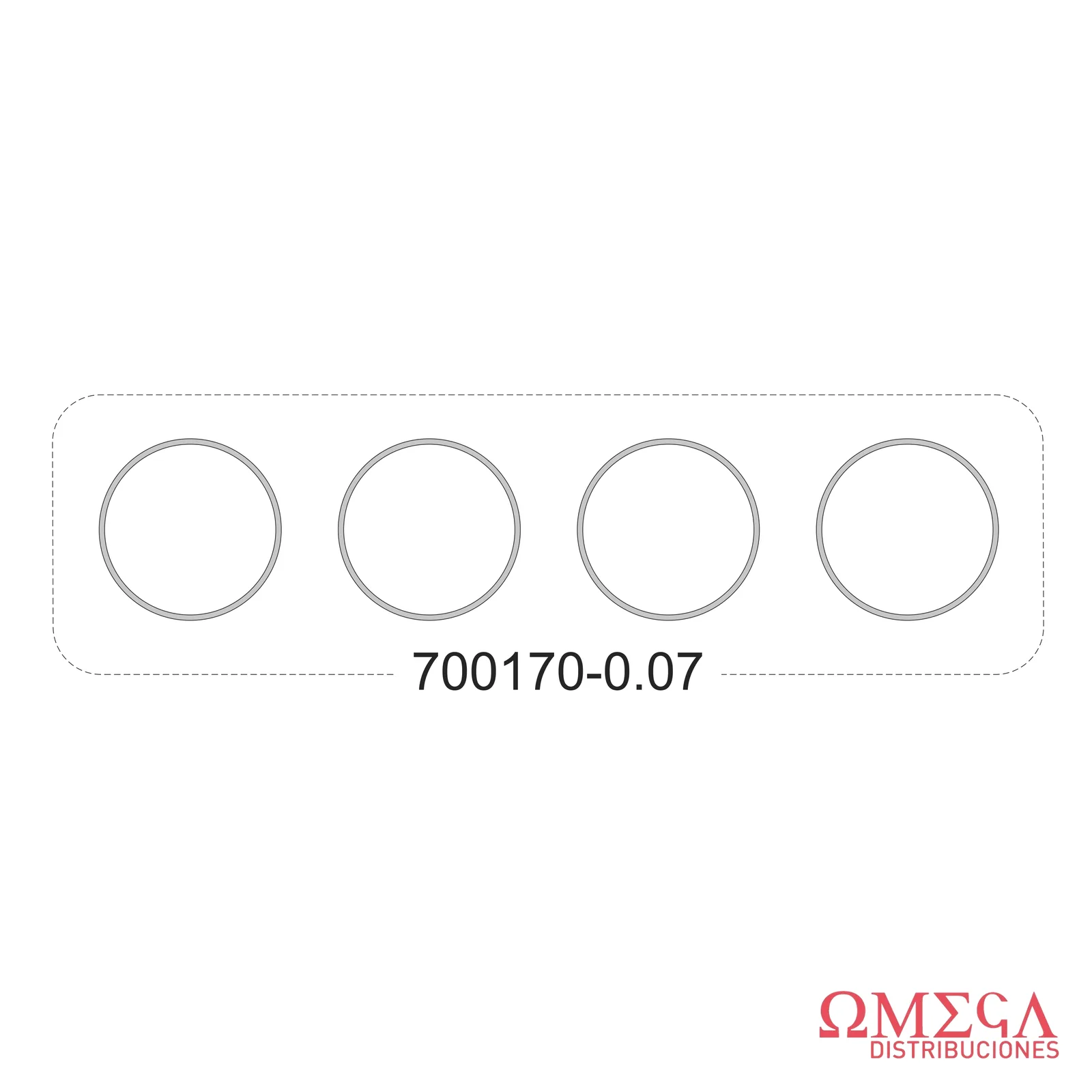 Juego de suplementos de camisas Taranto — Fiat tractor 60 R 700170-0.07