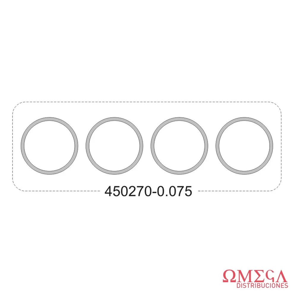 Juego de suplementos de camisas Taranto — Peugeot 504-1.8-2 450270-0.075