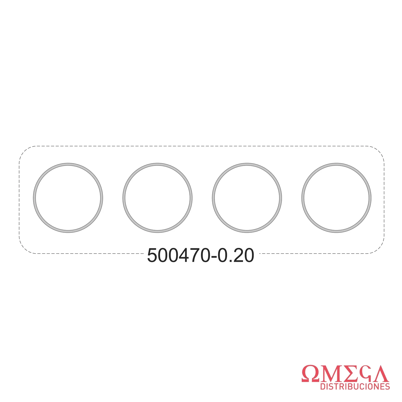 Juego de suplementos de camisas Taranto — Rastrojero/VM/BOR 500470-0.20