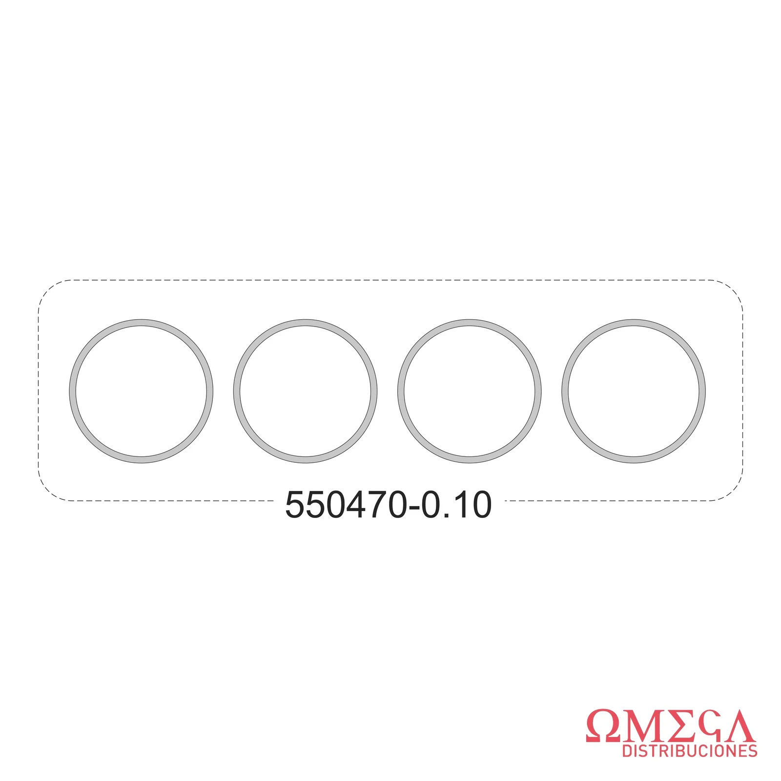 Juego de suplementos de camisas Taranto — Renault 12 - 1300 550470-0.10