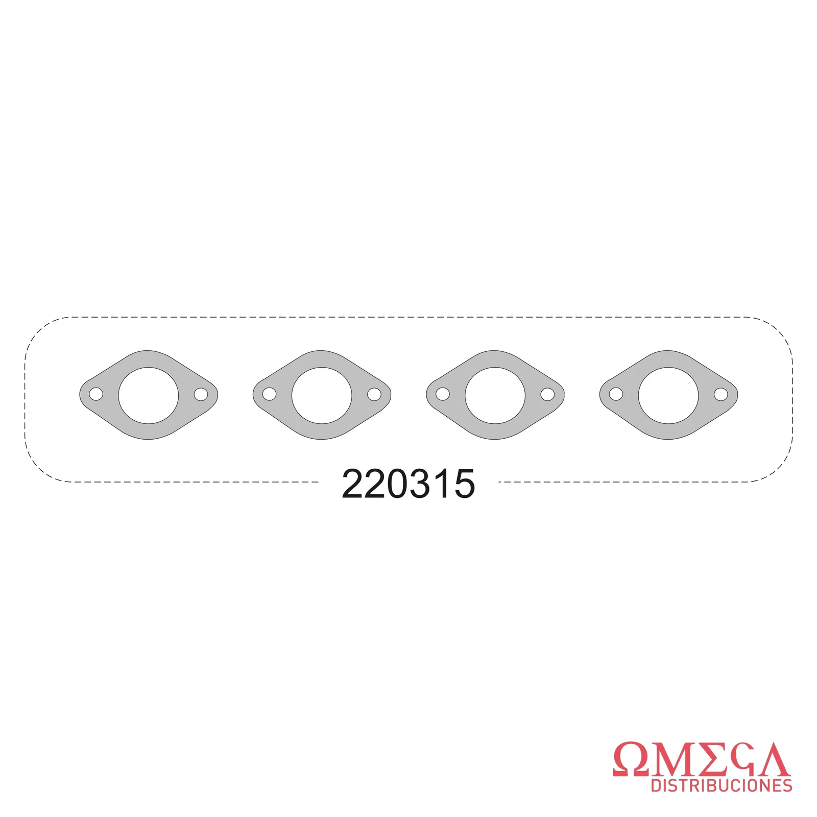 Junta de múltiple de escape Taranto — Volkswagen - Escarabajo 1.3 220315