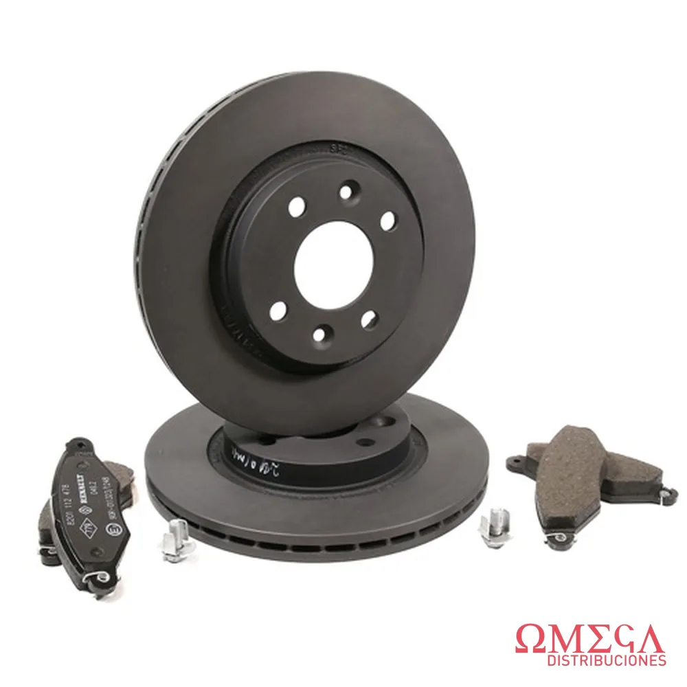 Kit de disco y pastilla de freno Renault 225241169