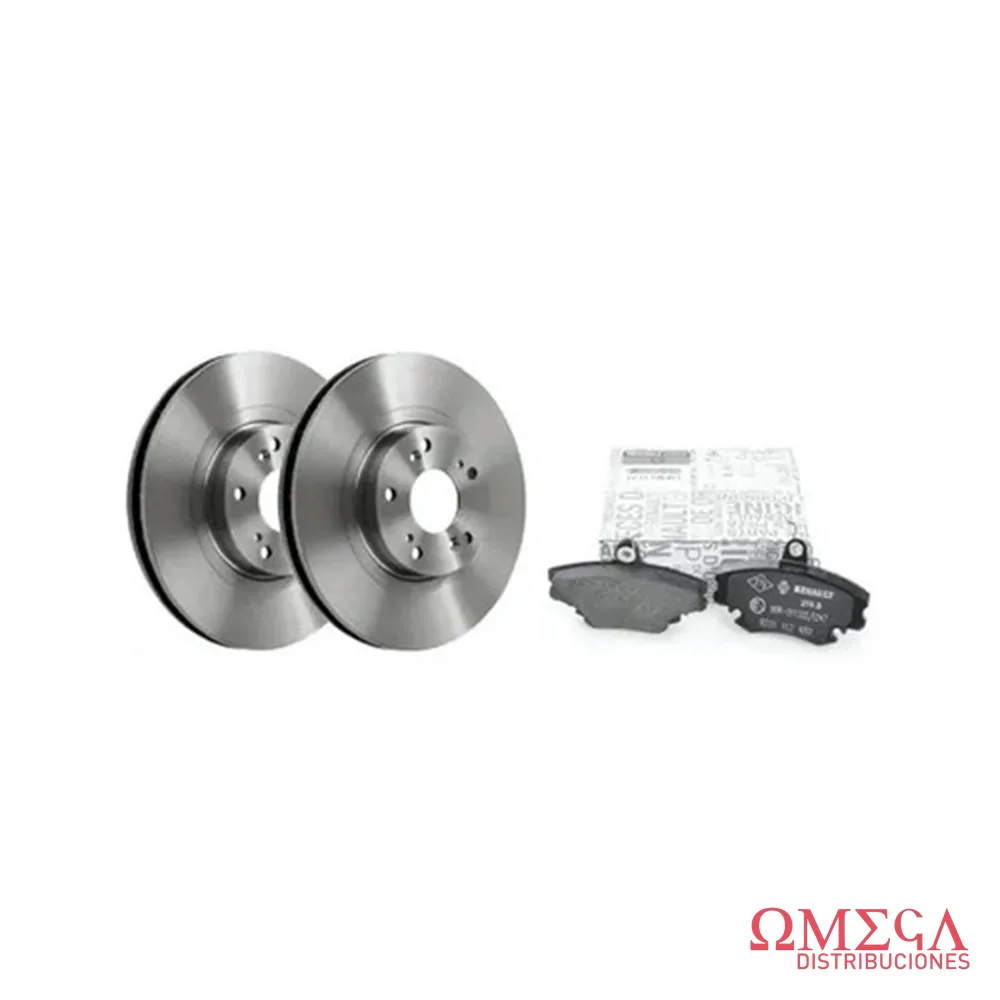 Kit de disco y pastilla de freno Renault 7711818249