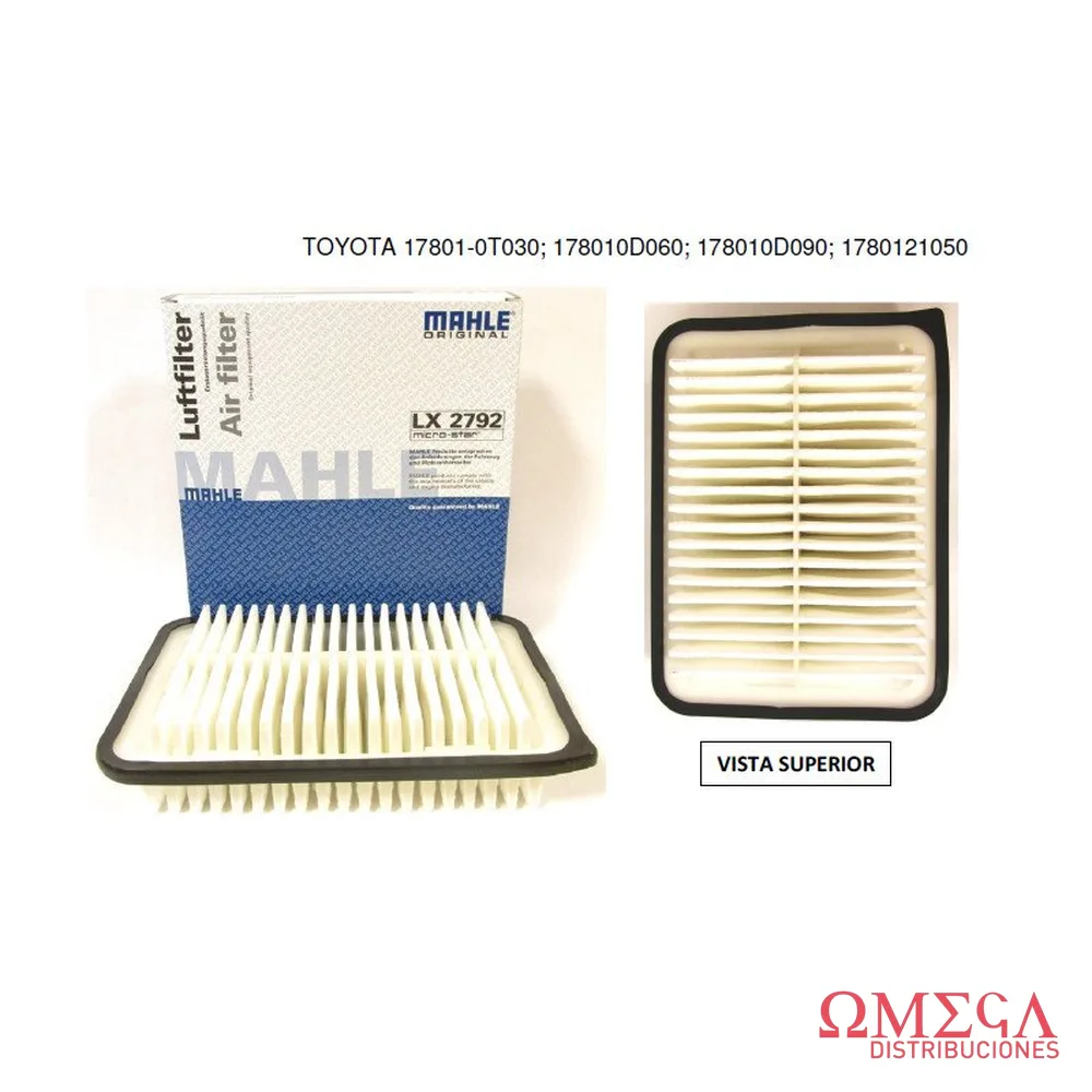 Kit de filtros Mahle — Toyota Corolla 1.8 desde 2008 341H1