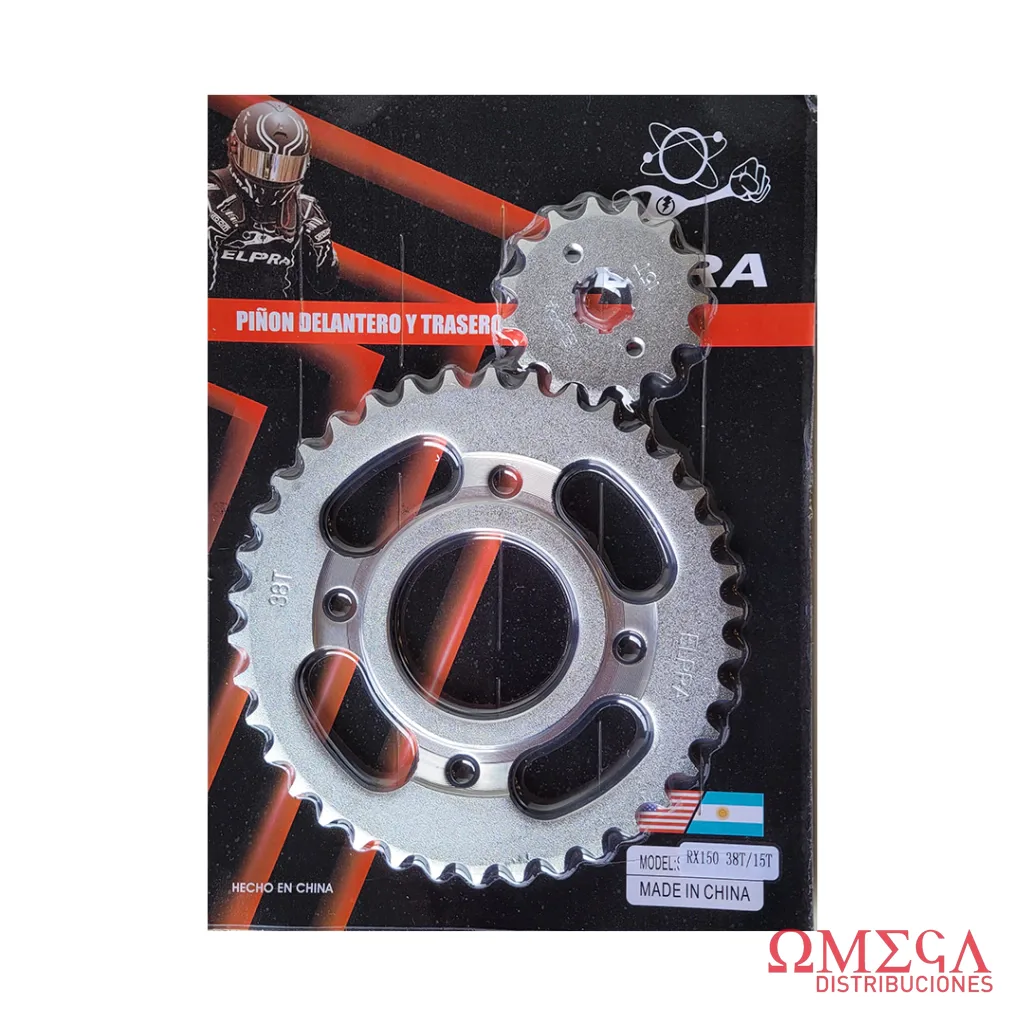 Kit de piñón y corona Elpra RX150 15/38 18DKT552