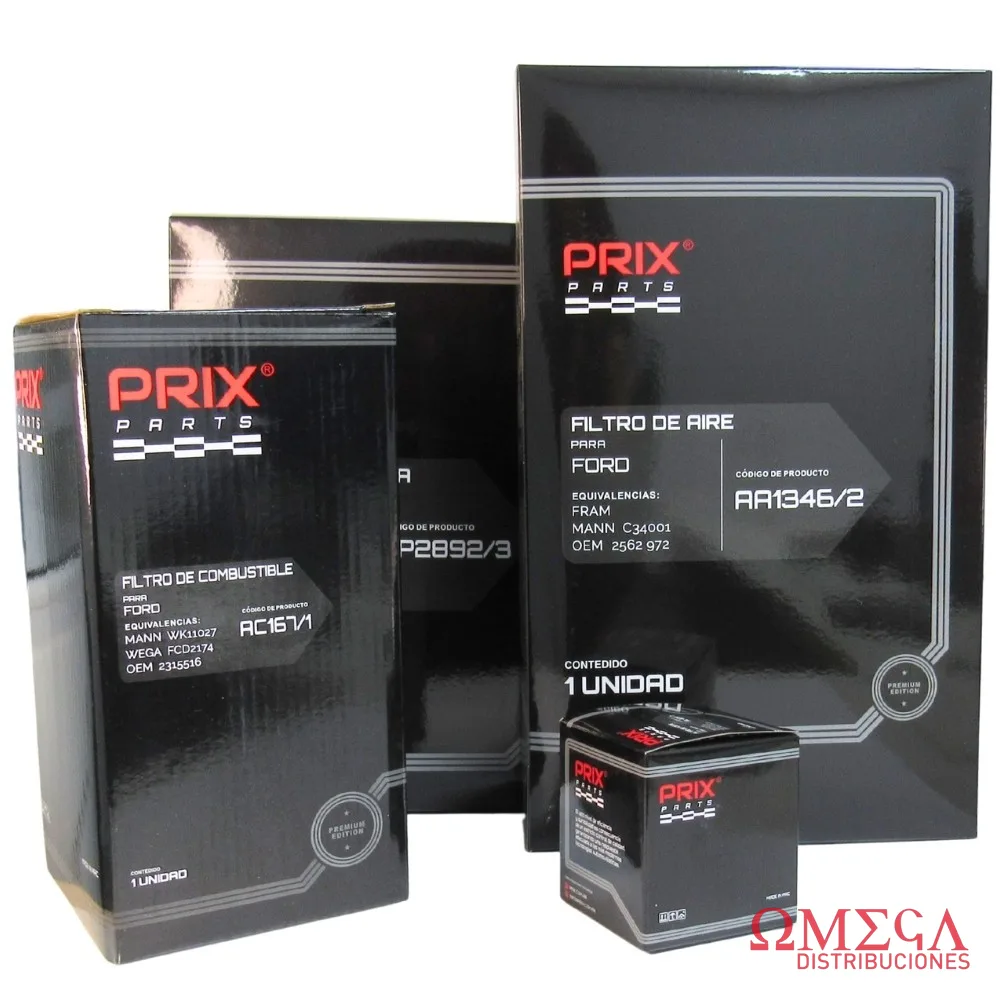 Kit Prix — Ford Ranger 3.0 V6 2023 AA1346/2 AL425/7 AC167/1 AP2892/3 KIT1C-PRIX