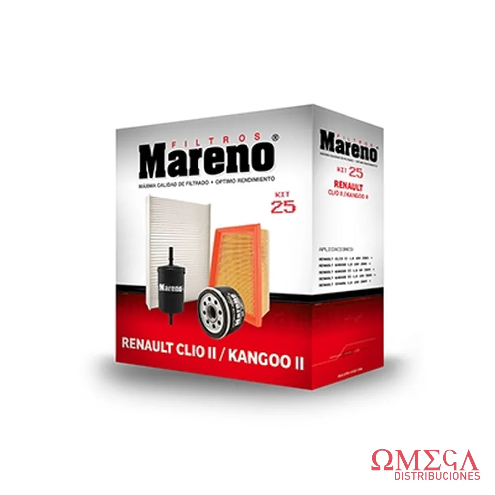 Kit Mareno — Renault Clio / Kangoo 1.6 MR263 MH407 ML241 MCI201 KIT25-MARENO