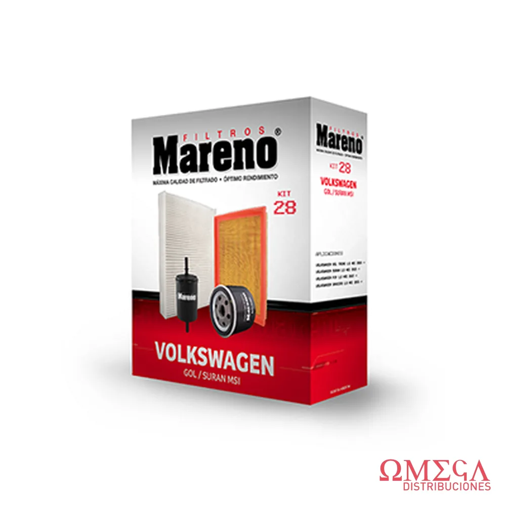 Kit28-mareno Volkwagen Gol Trend - Suran - Saveiro 16 Msiaire Aceite Combustible Habitculo Mr403 Ml340 Mh508 Mci201 KIT28-MARENO