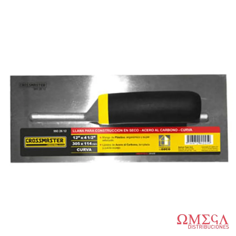 Llana const seco lisa 12" X 4-1/2" cur Crossmaster 9932612