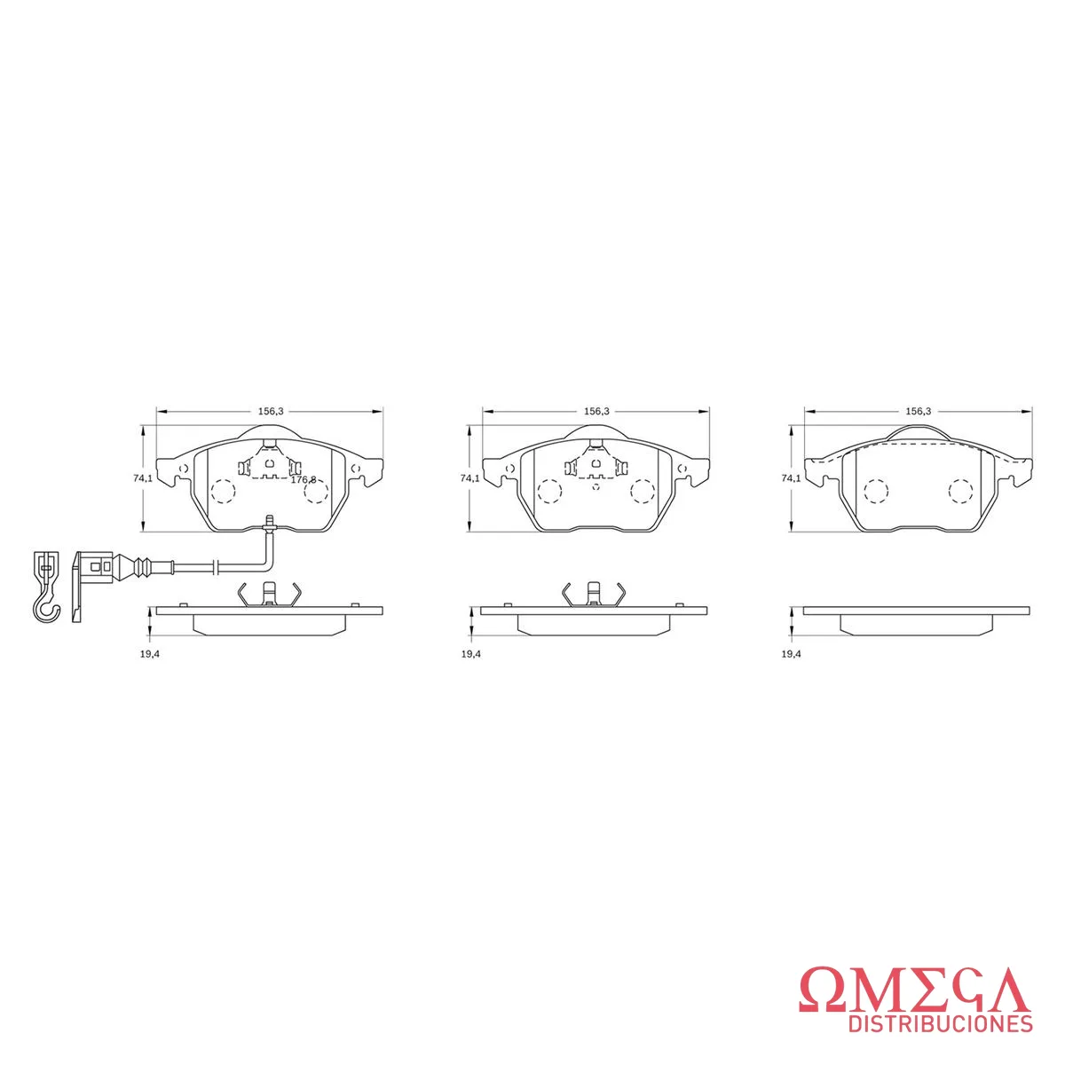 Pastilla de freno Bosch 0986.BB0.295