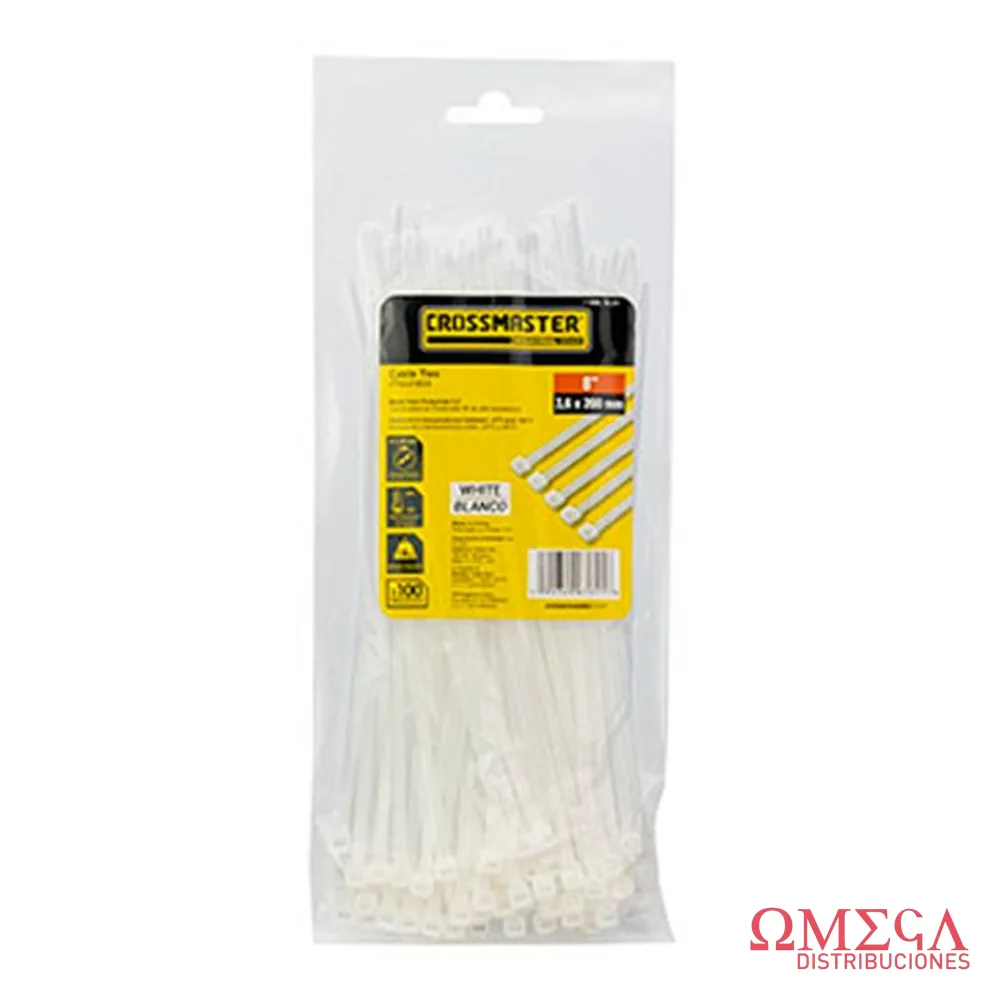 PRECINTO NYLON 2.5x100mm BLAN CROSS 9967605