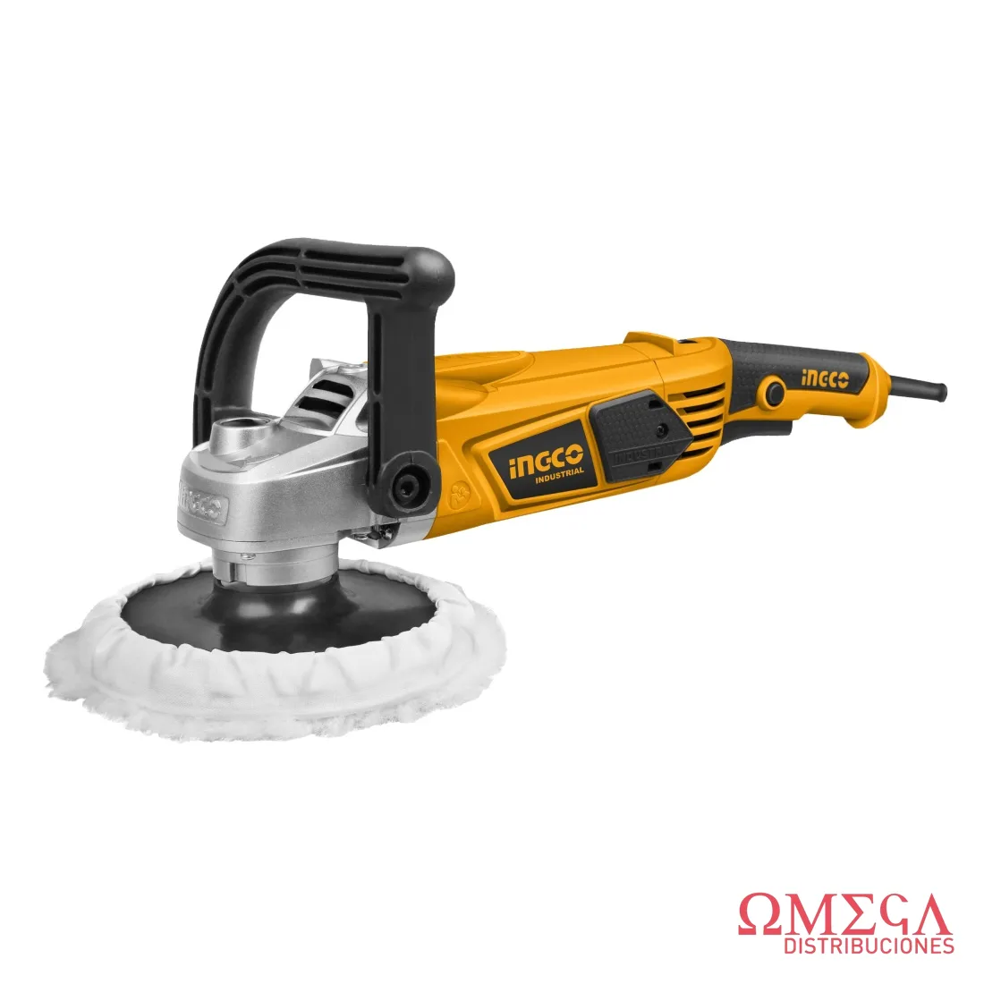 :pulidora 7PLG /180mm 1400W velocidad variable + accesorios industrial Ingco 700209