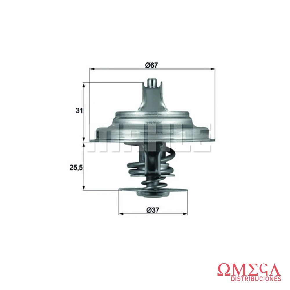 Termostato Mahle — Audi 2.5 TDI 115 CV TX2587D