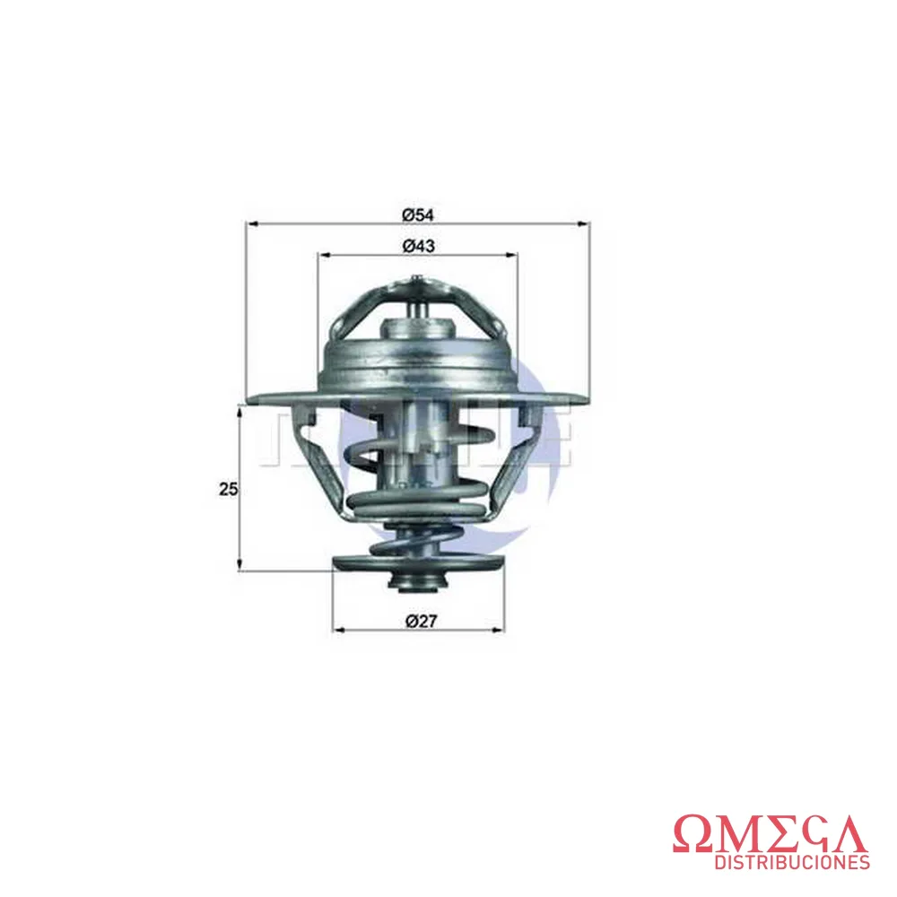 Termostato Mahle — Fiat Ducato 2.5 8140.67 TX9379D