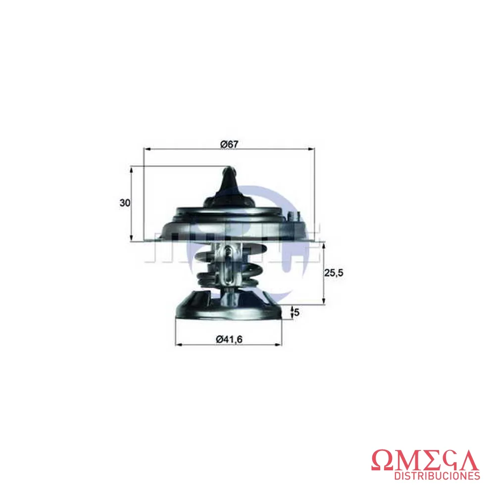 Termostato Mahle — Mercedes-Benz OM602/603/606 TX2980D