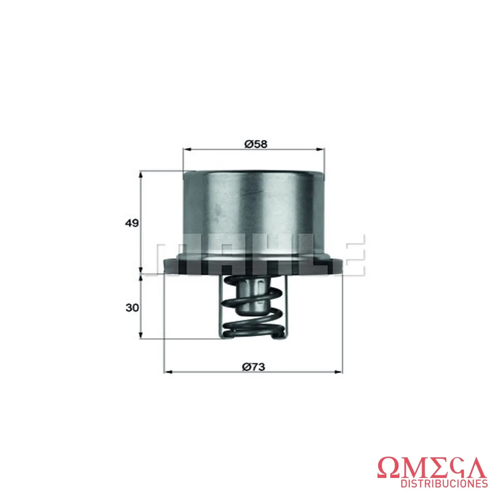Termostato Mahle — Volvo FM12 340/420-NH12 THD186